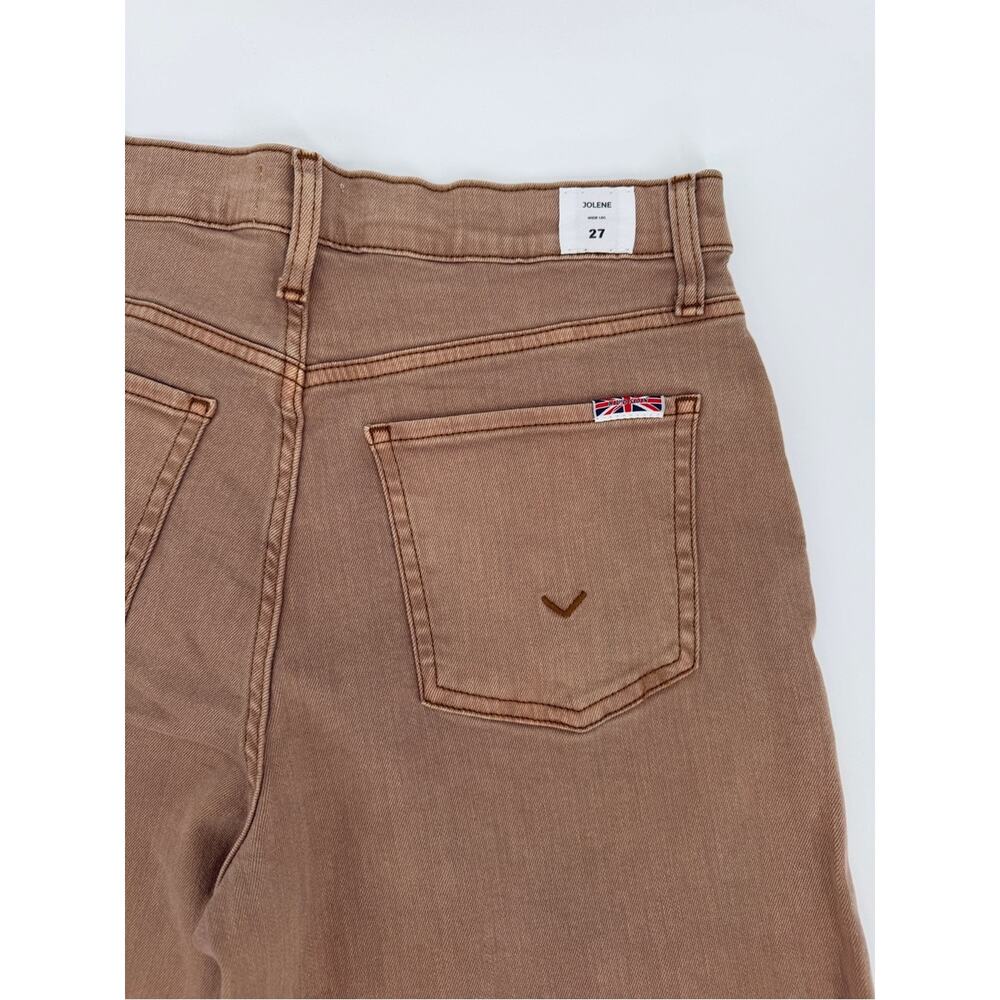 Hudson Jolene Wide Leg High Rise Jeans Tan Brown Womens NEW - Size 27 - Picture 8 of 11
